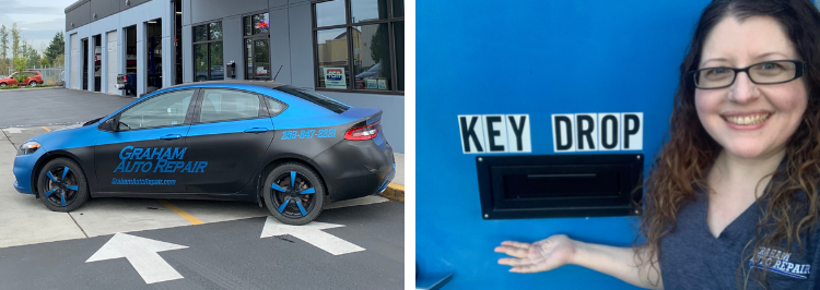 Key Drop Box and Loaner Cars at Graham Auto Repair